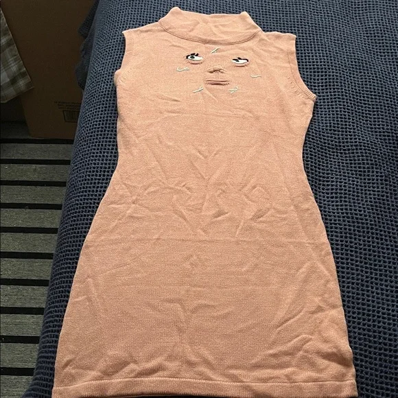 Fashion Brand Company Face Bodycon Dress - Picture 2 of 3